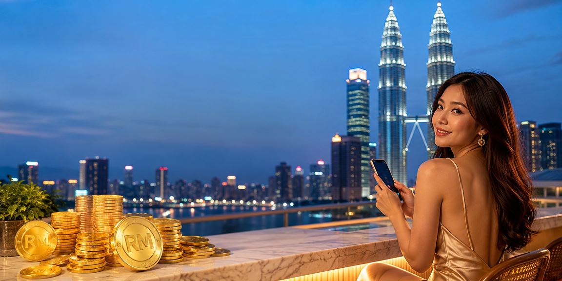 Skrin telefon menunjukkan keputusan baccarat langsung di Kuala Lumpur